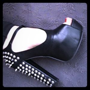 Studded Black Heels